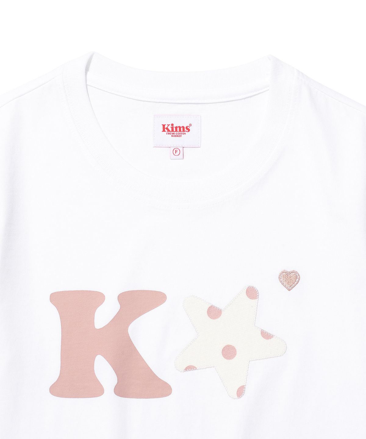 킴스 프레시 코튼 마켓(KIMS FRESH COTTON MARKET) K Alpha Star Logo Tee Pink