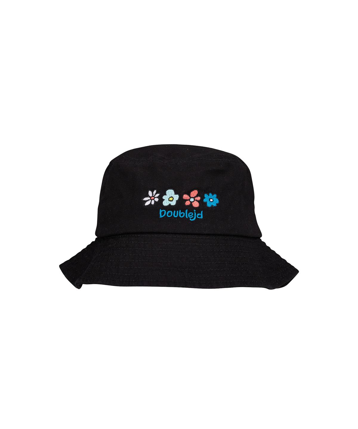 더블제이디(DOUBLE JD) 꽃송이 버킷햇 (블랙)