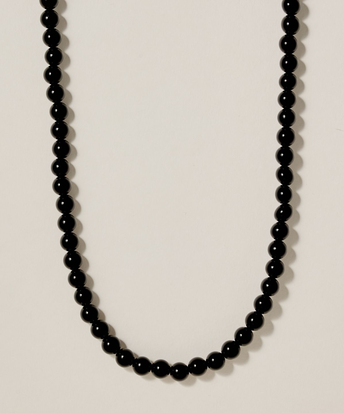 노비스도쿄(NOVICE TOKYO) 오닉스 볼 목걸이 Onyx Ball Necklage [Stainless] / One color