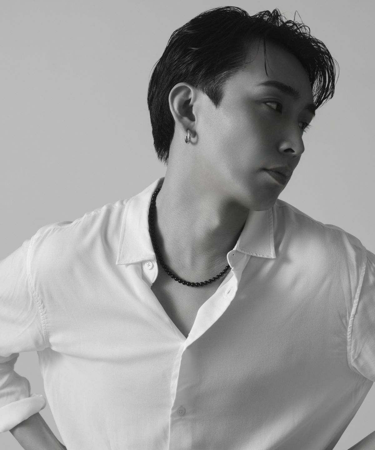 노비스도쿄(NOVICE TOKYO) 오닉스 볼 목걸이 Onyx Ball Necklage [Stainless] / One color