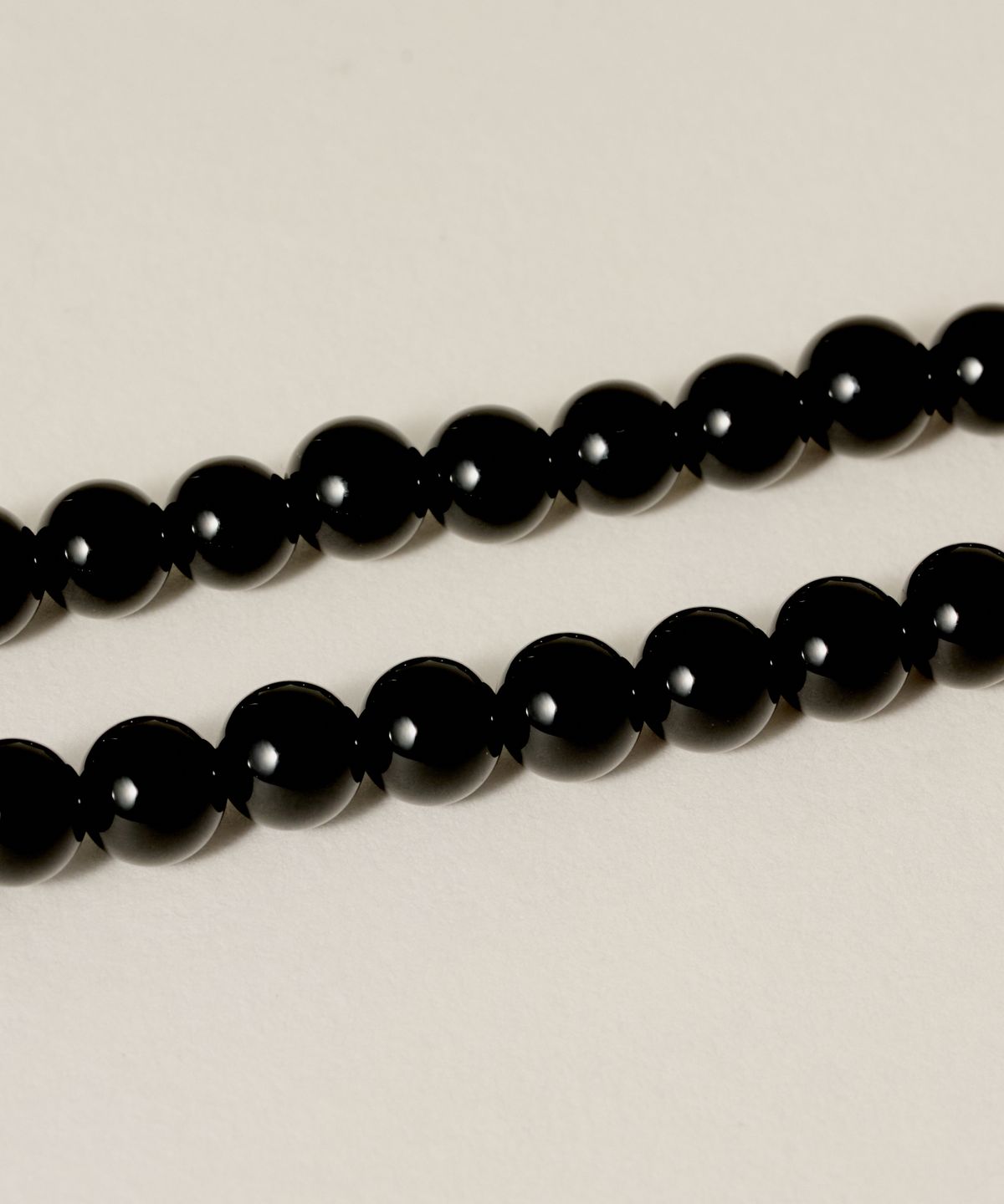 노비스도쿄(NOVICE TOKYO) 오닉스 볼 목걸이 Onyx Ball Necklage [Stainless] / One color