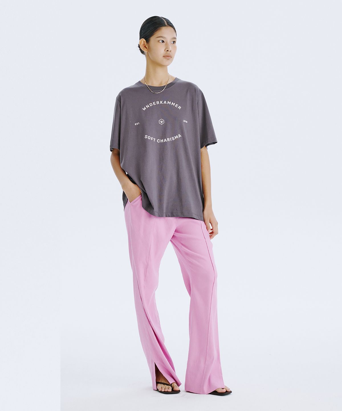 분더캄머(WNDERKAMMER) WNDERKAMMER Graphic T_Charcoal