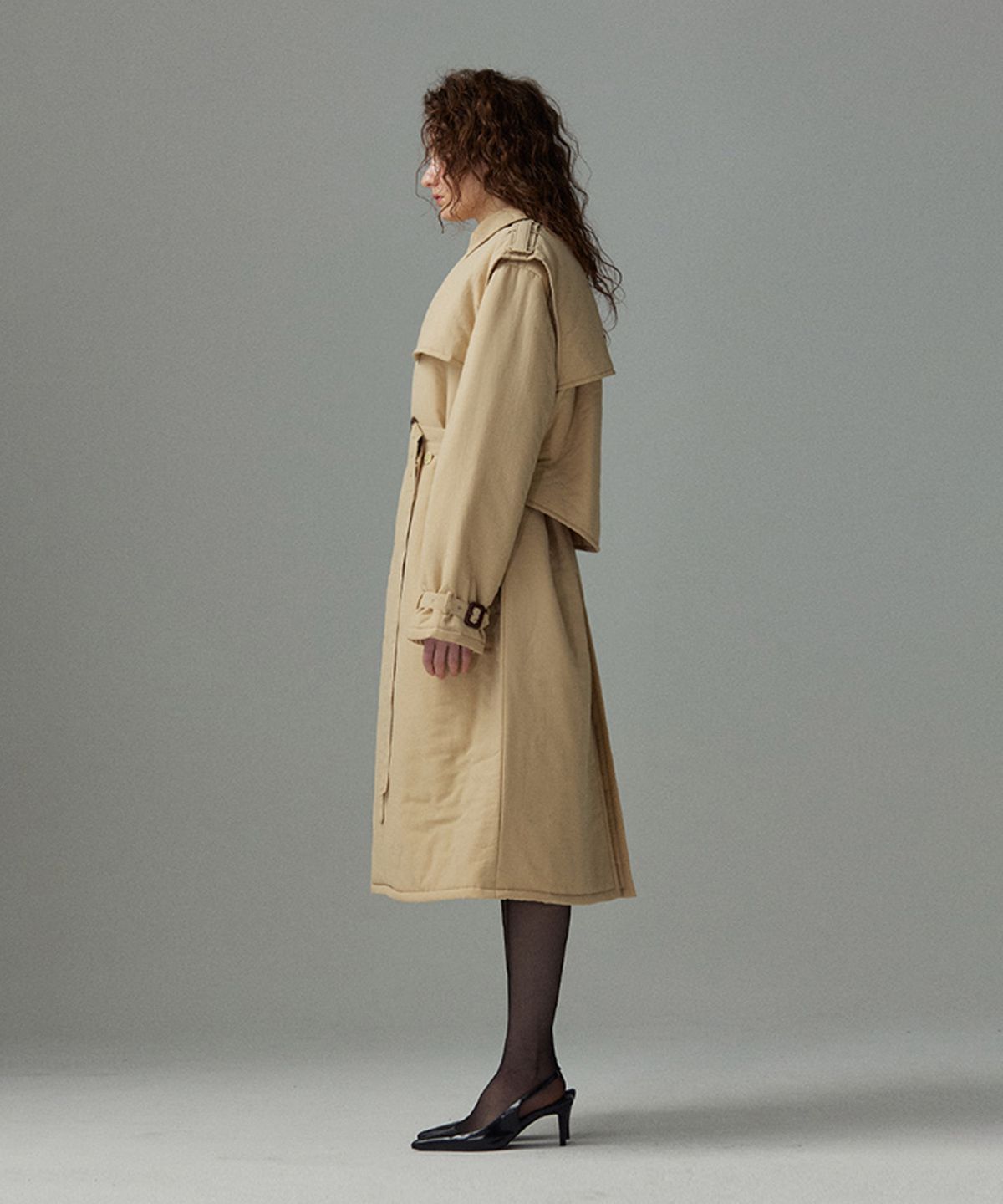 므아므(MMAM) Padding origami  trench coat