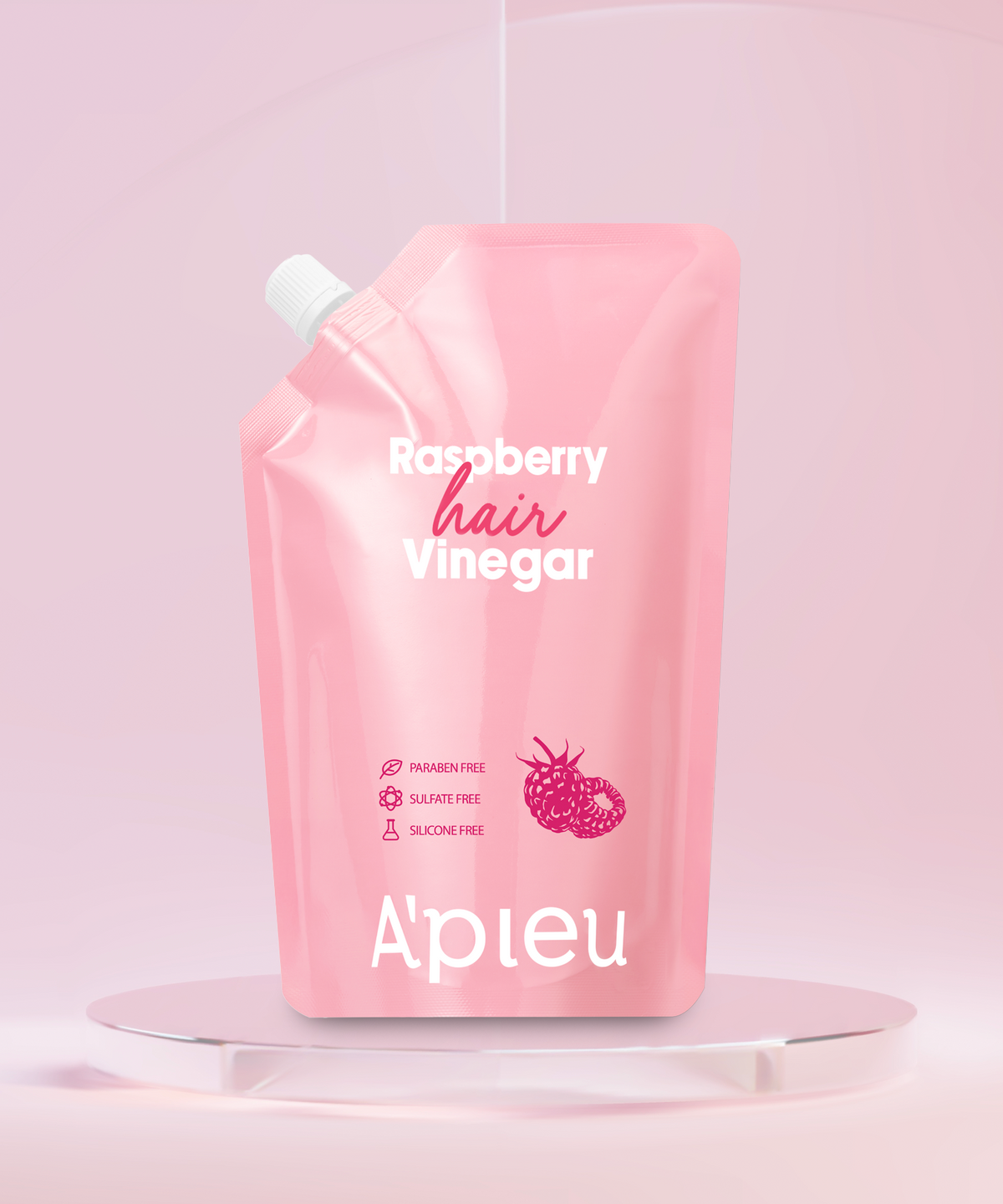 어퓨(APIEU) [SET] 라즈베리 헤어 식초 200ml + 라즈베리 헤어식초(리필용) 400ml