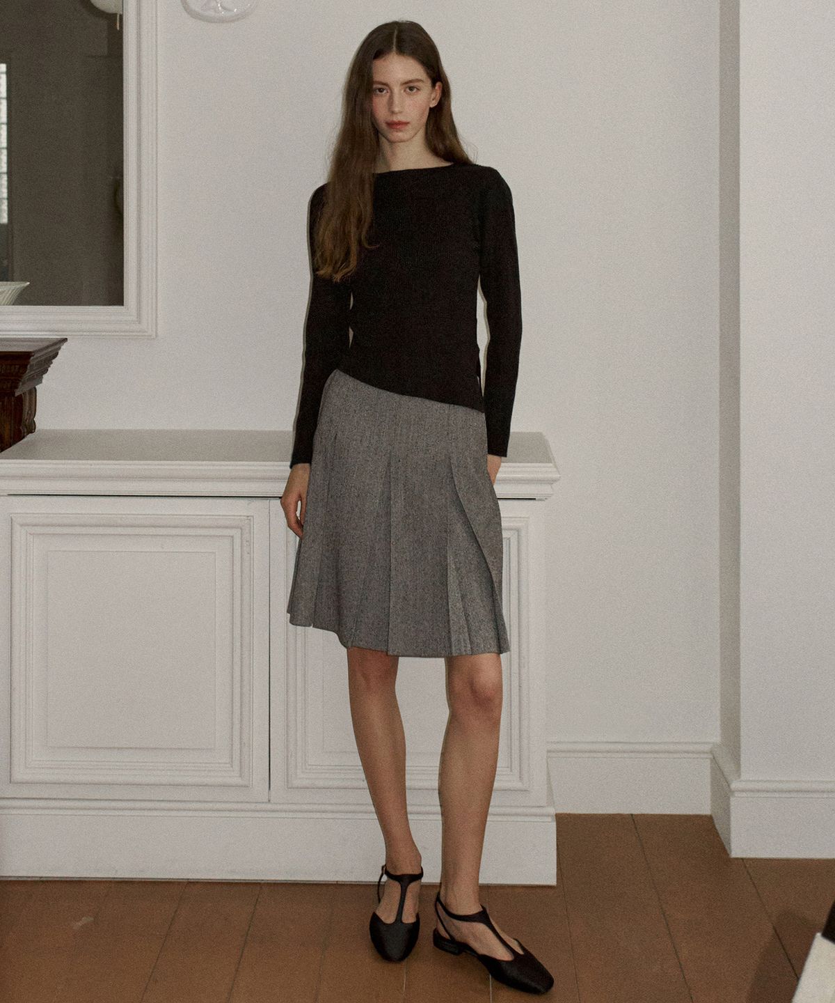 오떼뜨(OCTETTE) BOAT NECK SLIT JERSEY TOP_3COLOR