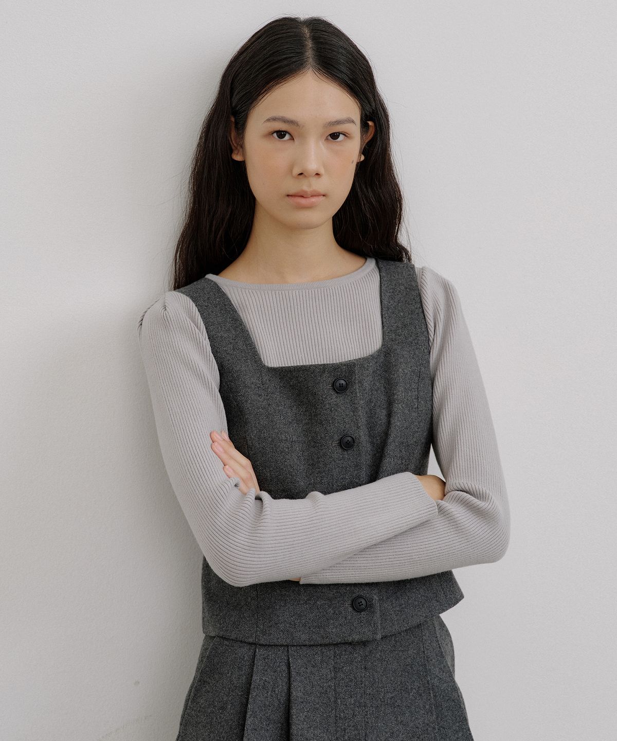 오떼뜨(OCTETTE) BOAT NECK SLIT JERSEY TOP_3COLOR