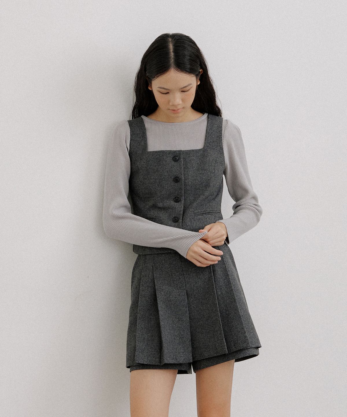오떼뜨(OCTETTE) BOAT NECK SLIT JERSEY TOP_3COLOR