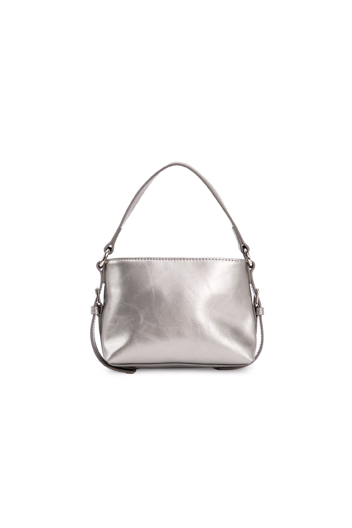 MUSINSA公式 | MATIN KIM HANDLE MINI CROSS BAG IN DARK SILVER
