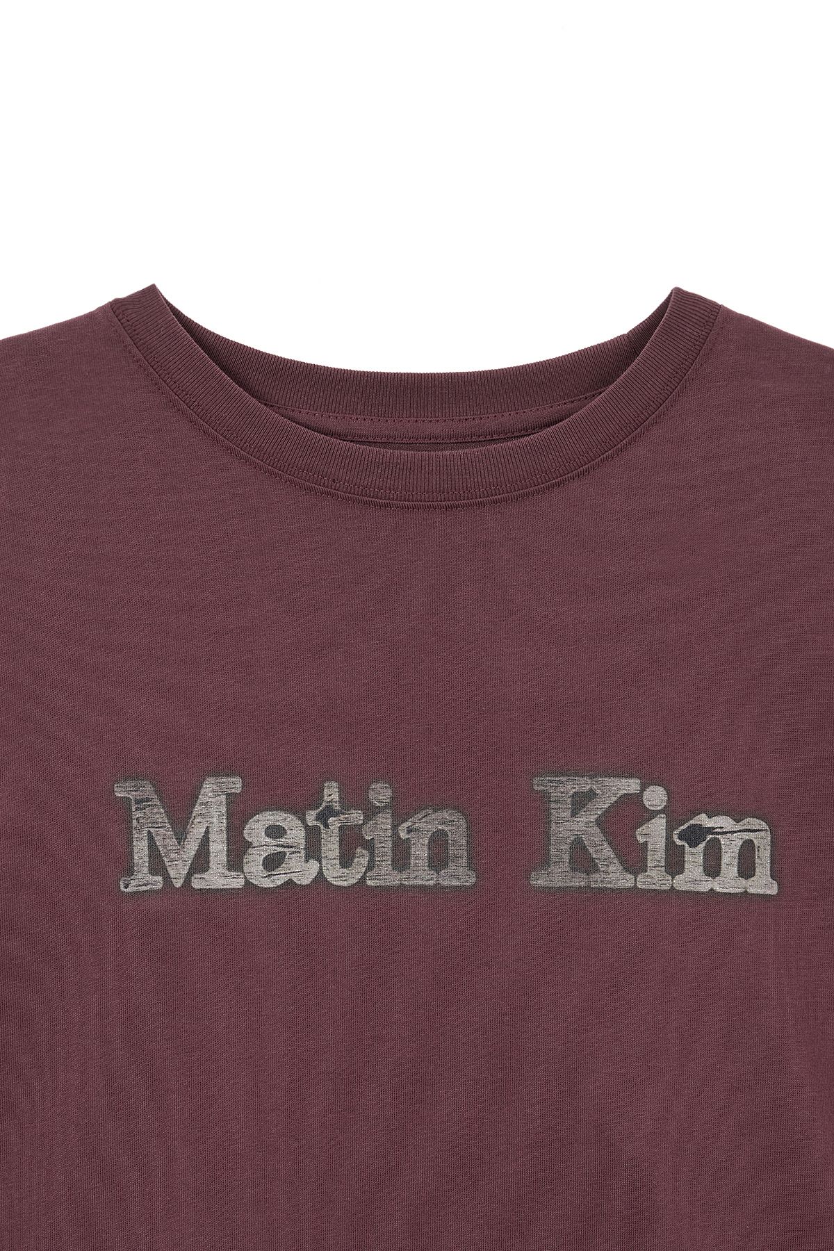 無料配送◆ MATIN KIM ◆ STICKER GRAPHIC LOGO TOP MUSINSA | MATIN KIM STICKER GRAPHIC LOGO TOP IN WHITE
