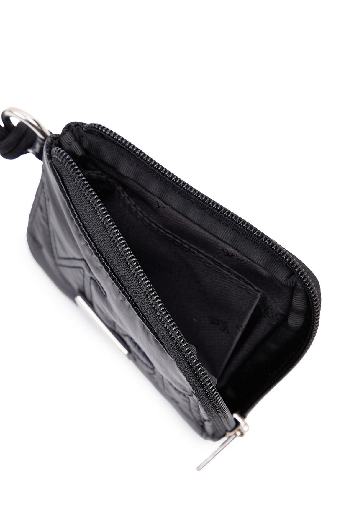 MUSINSA | MATIN KIM LOGO STITCH SPORTY WALLET IN BLACK