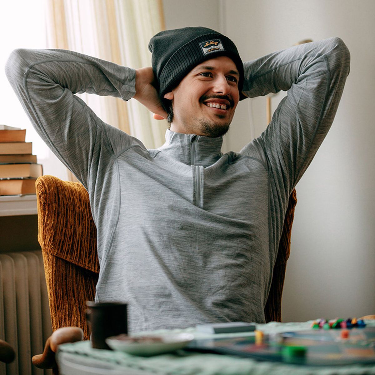 룬닥스(LUNDHAGS) 기머 메리노 LT 1/2 짚 남성