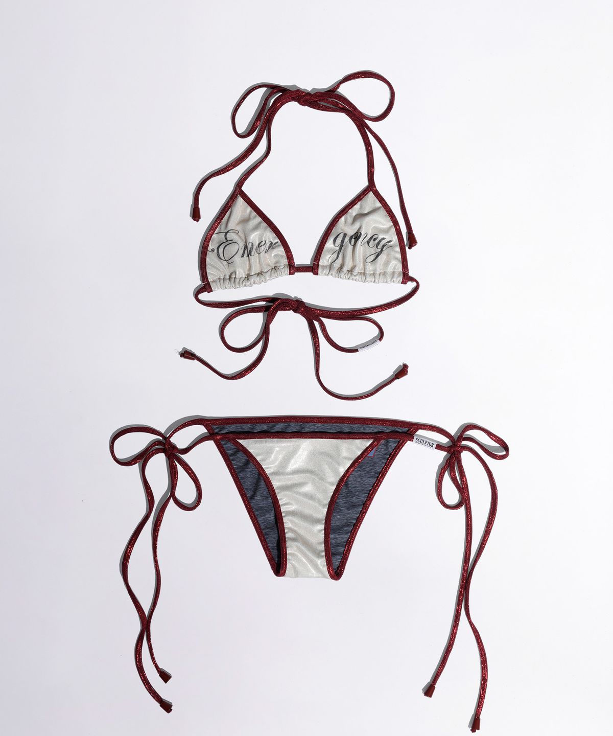 스컬프터(SCULPTOR) Patrol Reversible Bikini Bottom Cream/Melange Gray