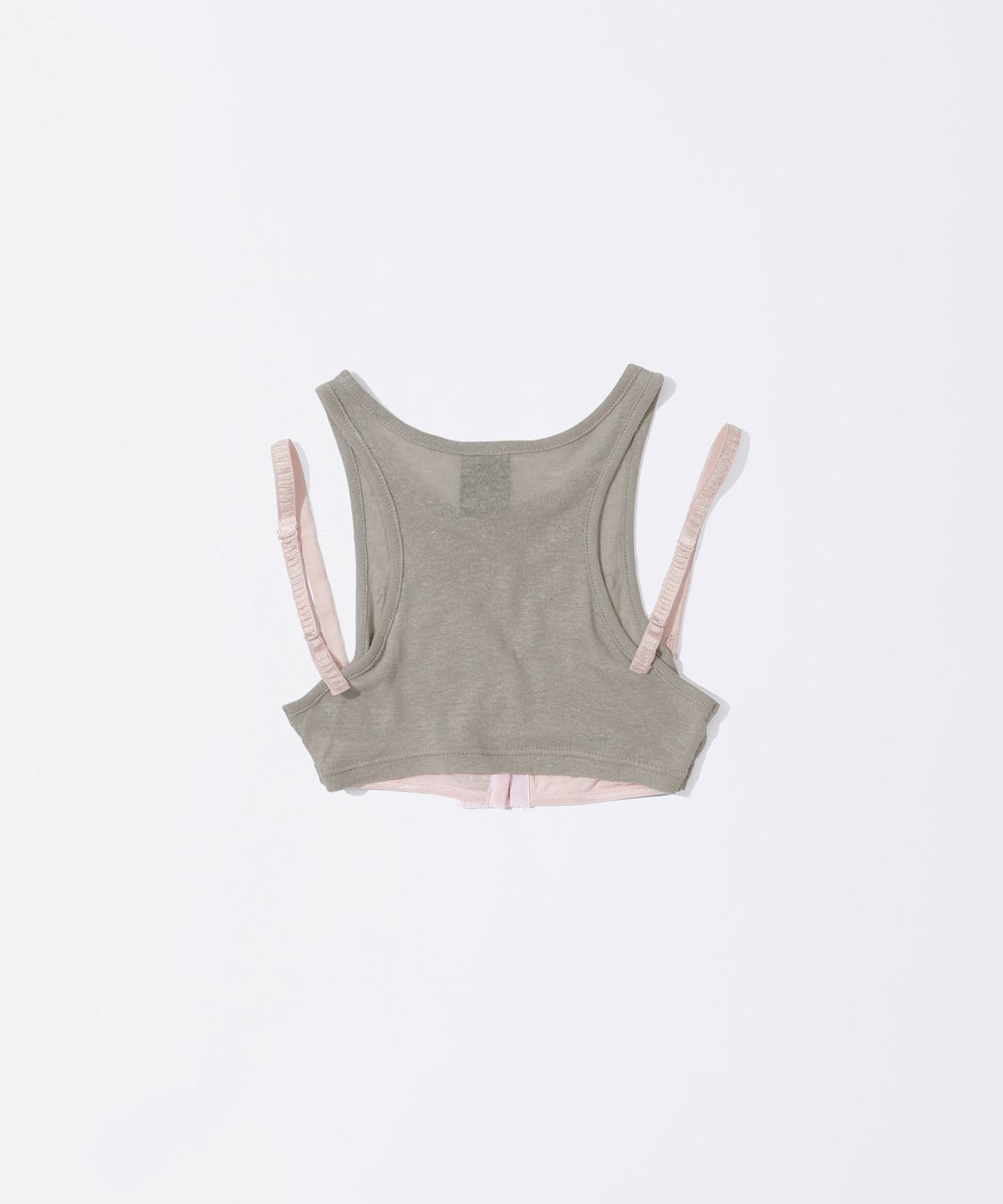 스컬프터(SCULPTOR) Zip 66666 Underboob Tank Cocoa