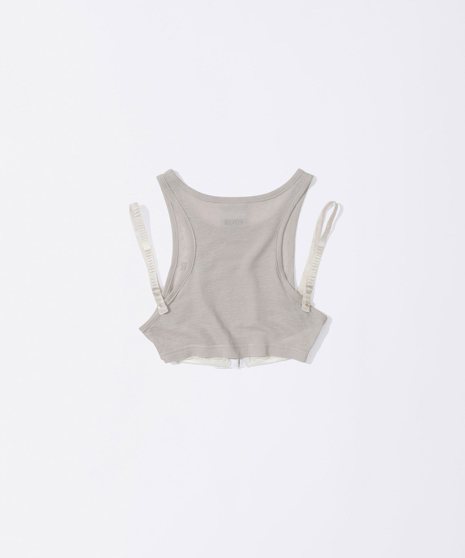 MUSINSA | SCULPTOR Zip 66666 Underboob Tank Raw