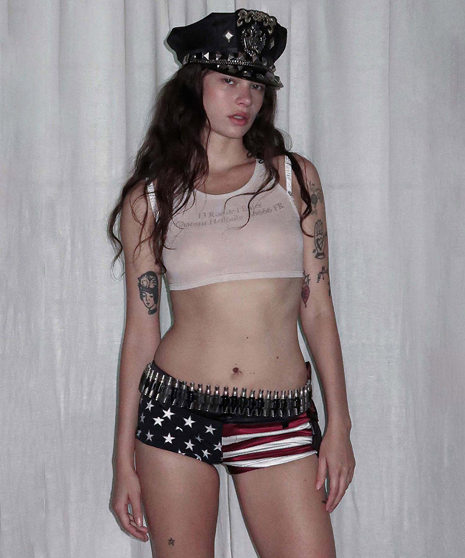 トップス Sculptor Zip 66666 Underboob Tank Raw Zip 66666 Underboob Tank Raw – Sculptor