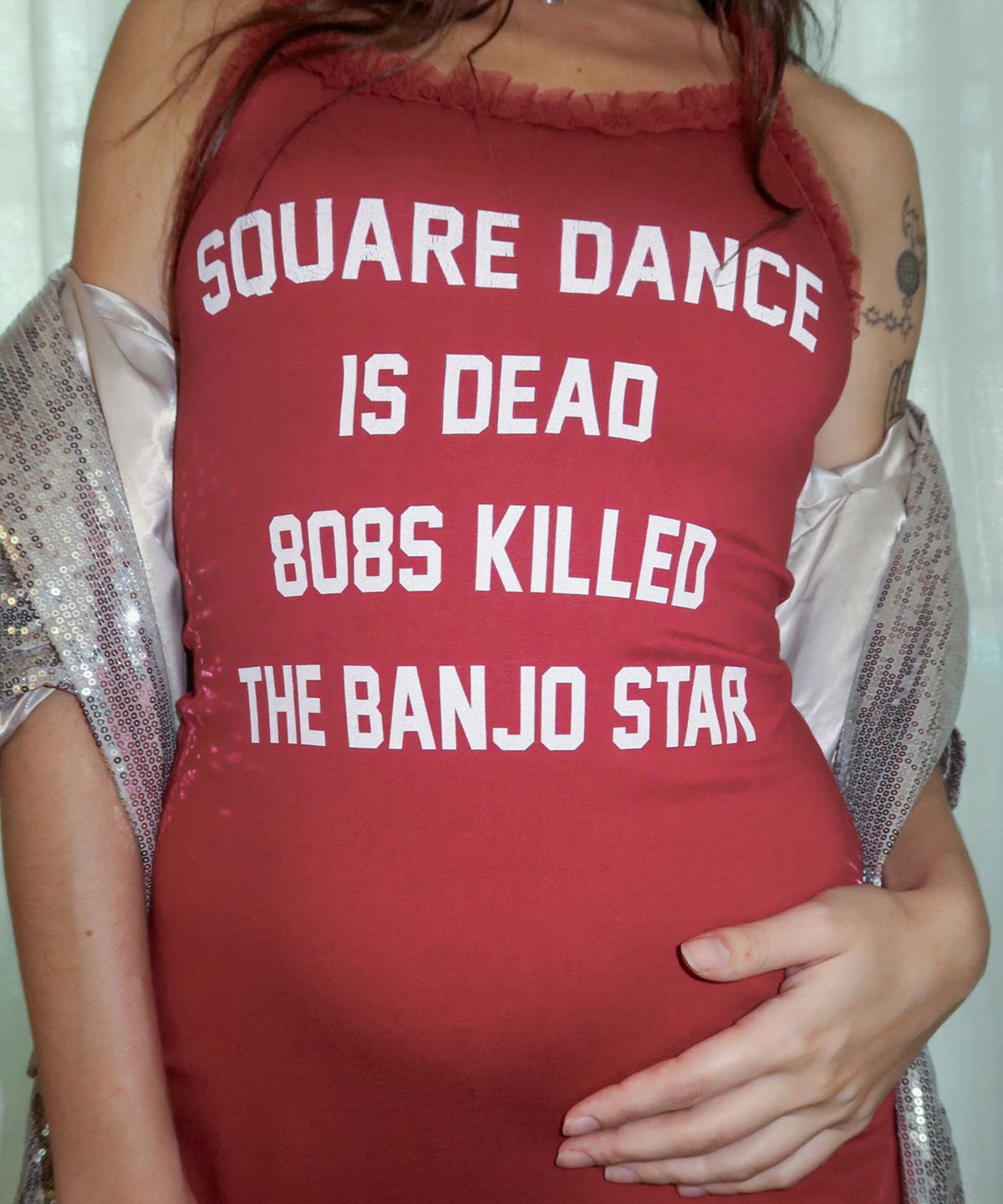 스컬프터(SCULPTOR) Acid Farm Mini Dress Red