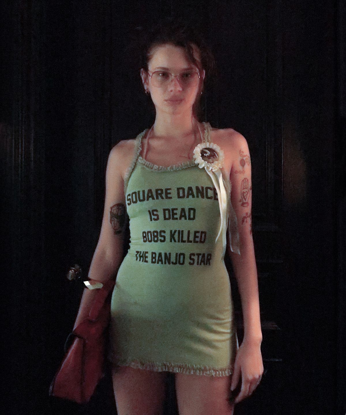 스컬프터(SCULPTOR) Acid Farm Mini Dress Acid Green