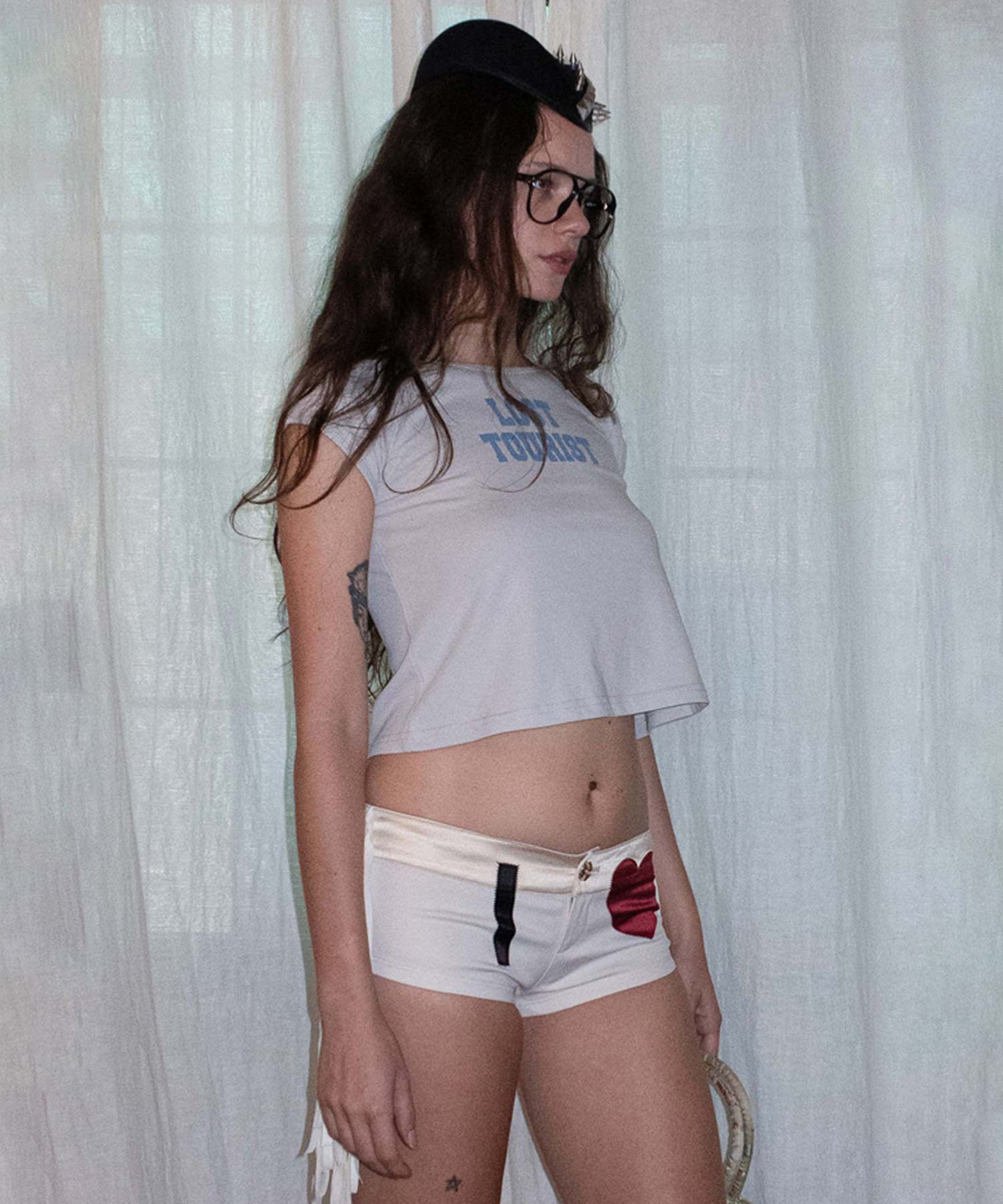★SCULPTOR★ Lost Tourist Tee Raw SC25S279IV MUSINSA | SCULPTOR Lost Tourist Tee Raw/Dusty Navy