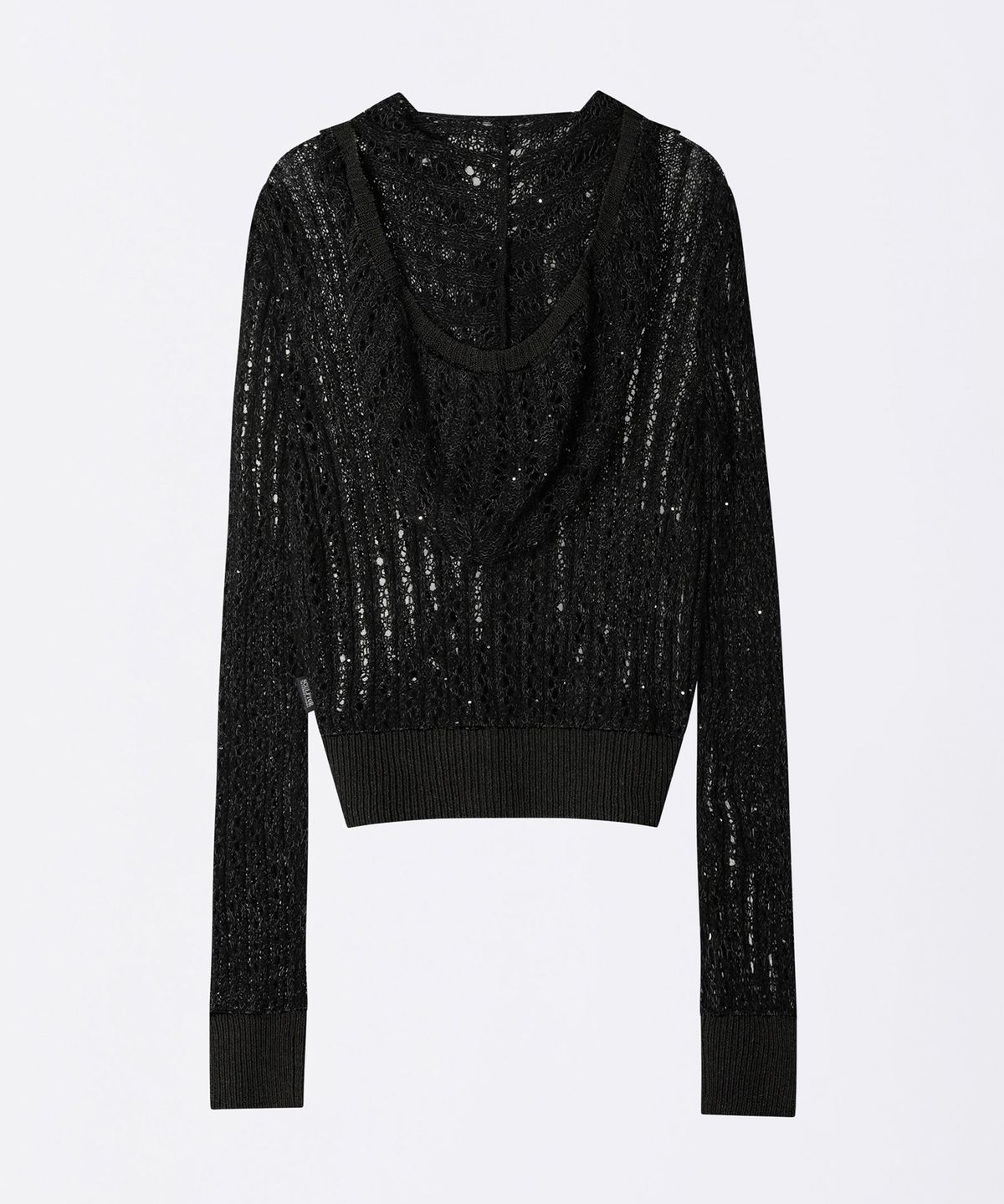 스컬프터(SCULPTOR) Hooded Zip-Up Knit Charcoal