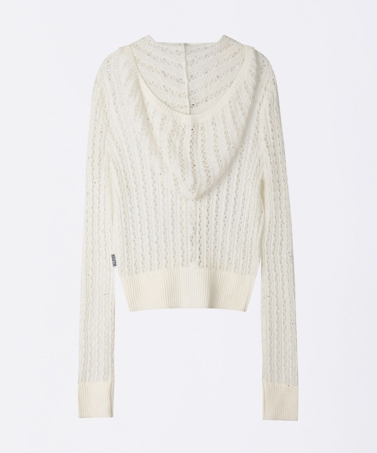 스컬프터(SCULPTOR) Hooded Zip-Up Knit Ivory