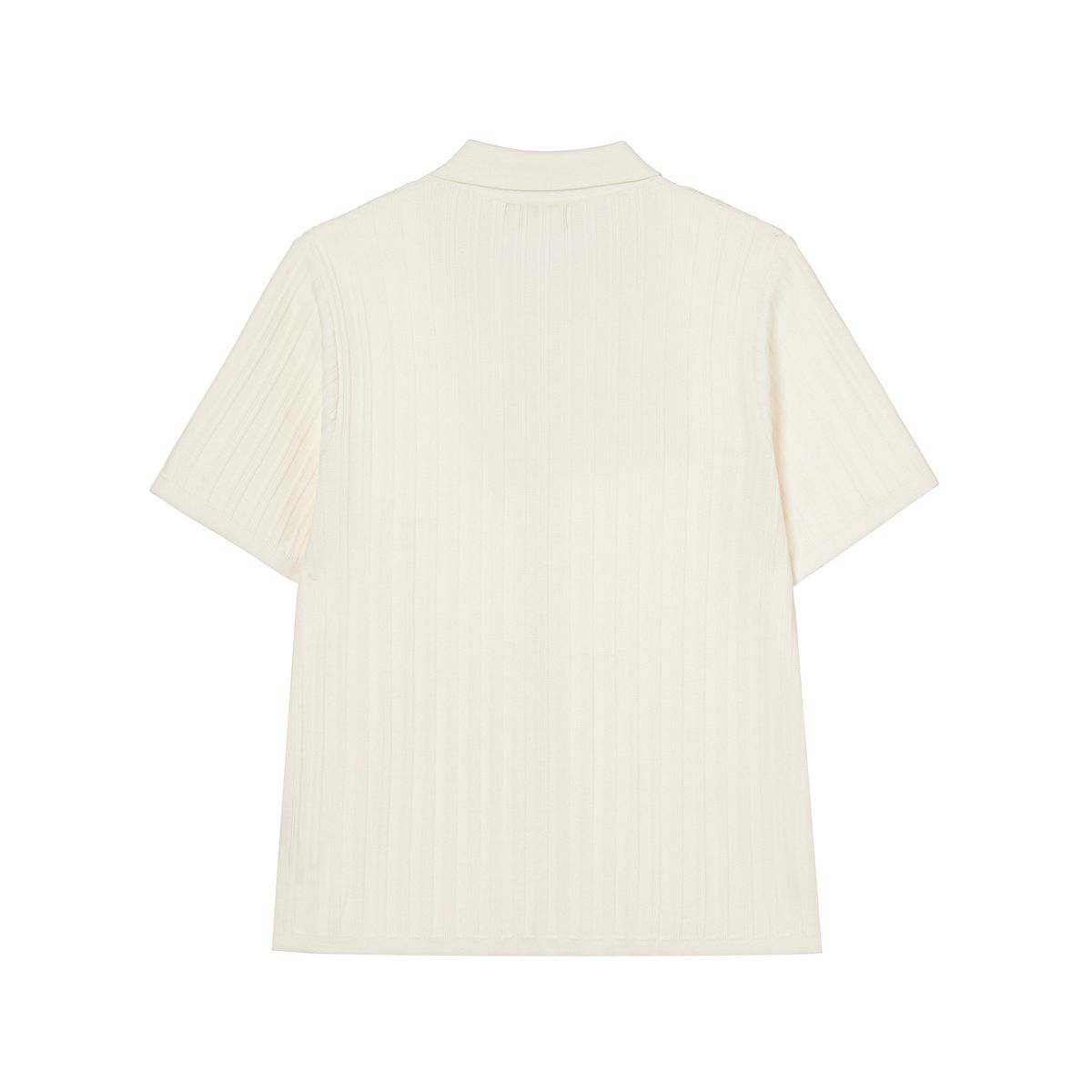 세비지(SAVAGE) Collar Knit Shirts - Ivory