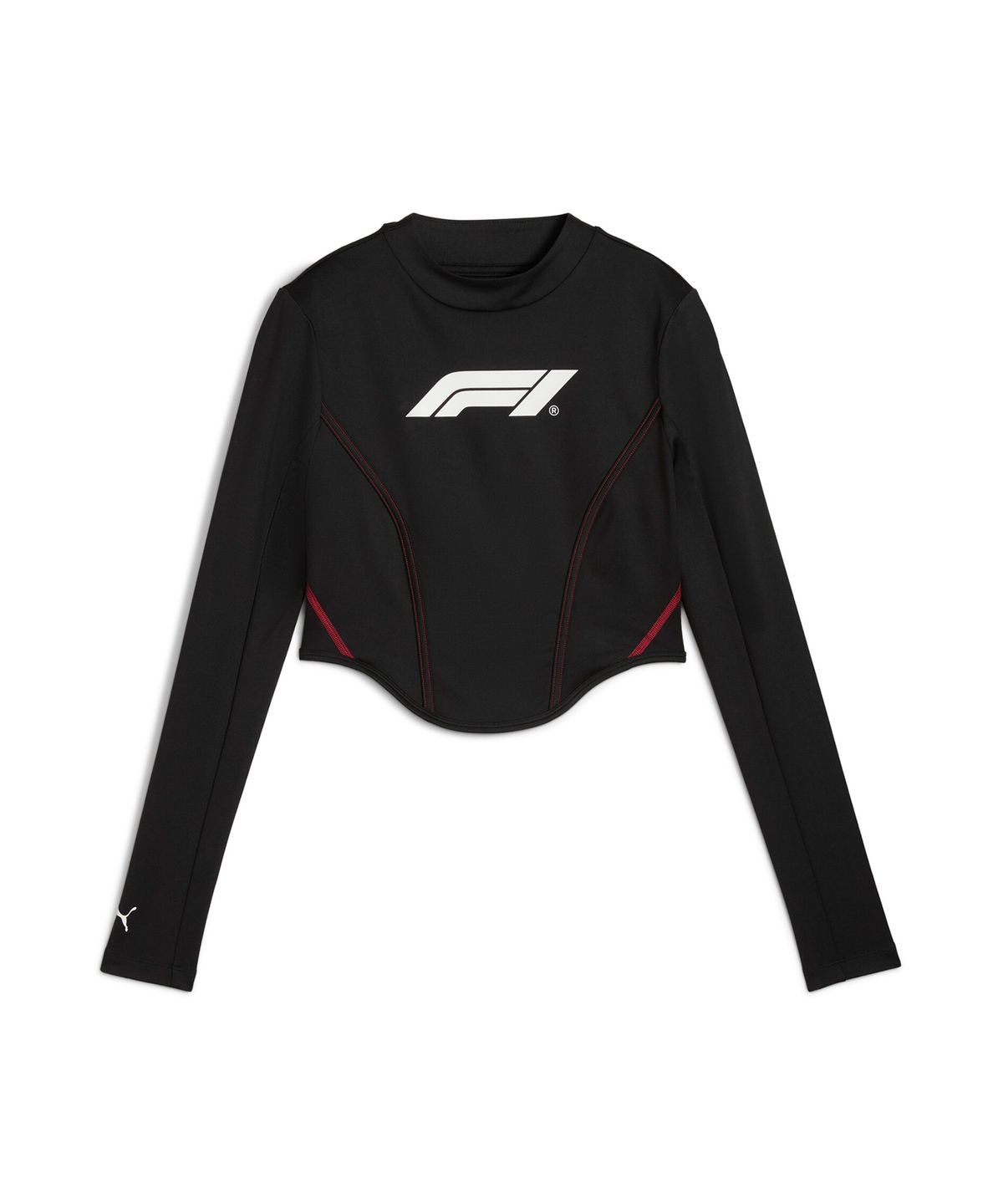 푸마(PUMA) F1 레이싱 롱슬리브 코르셋 탑 - 블랙 / 633044-01