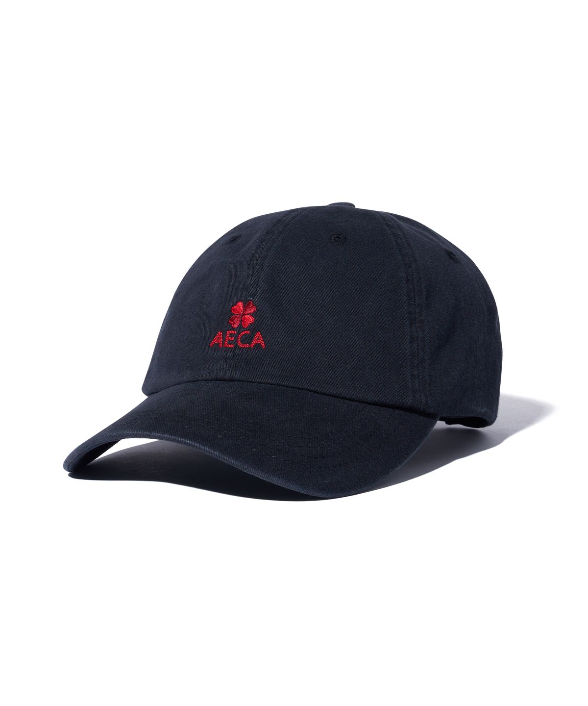 에이카화이트(AECA) AECA CLOVER LOGO CAP-BLACK