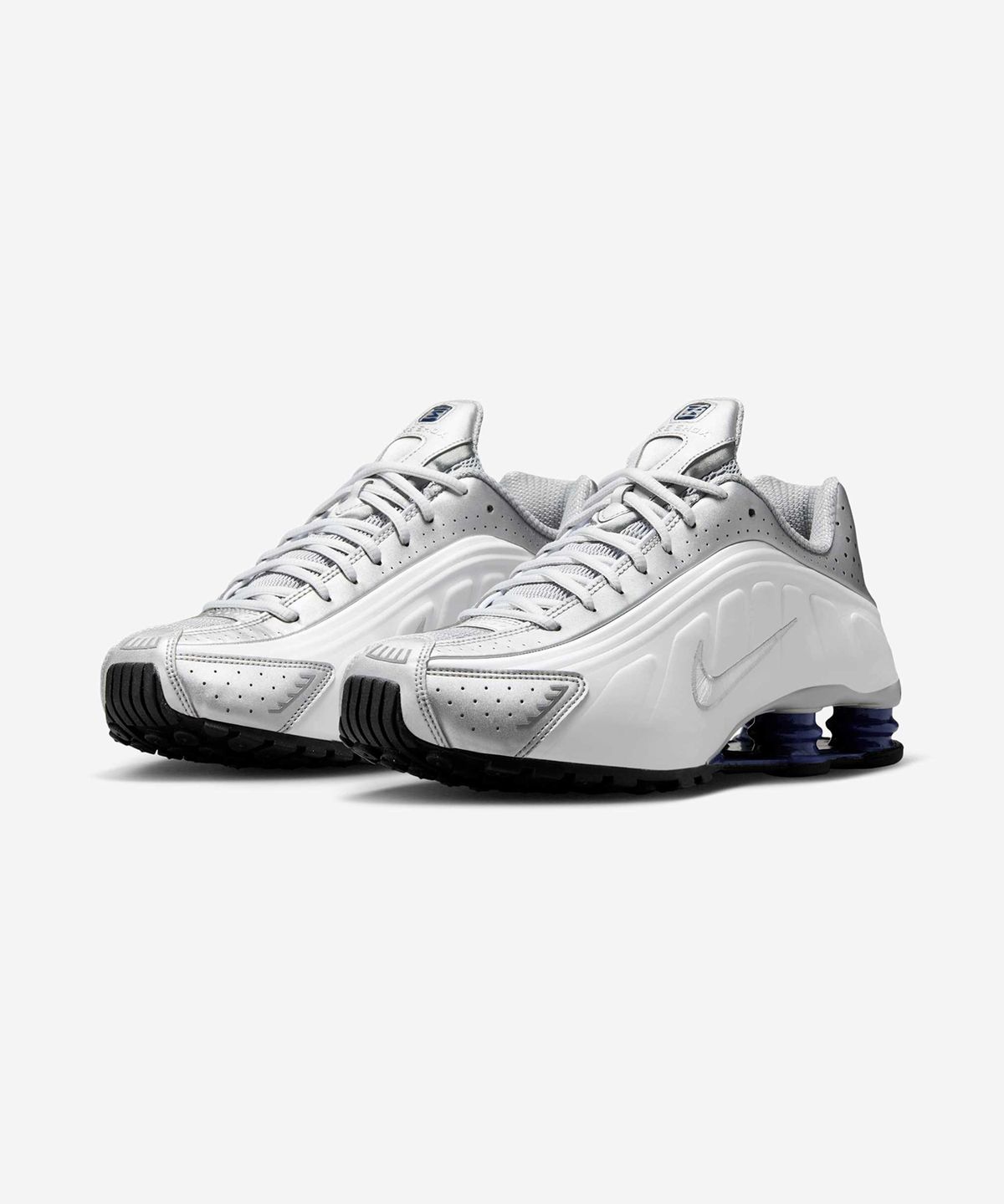 나이키(NIKE) 샥스 R4 M - 화이트:메탈릭 실버:딥 로얄 블루:화이트 / HQ1988-102