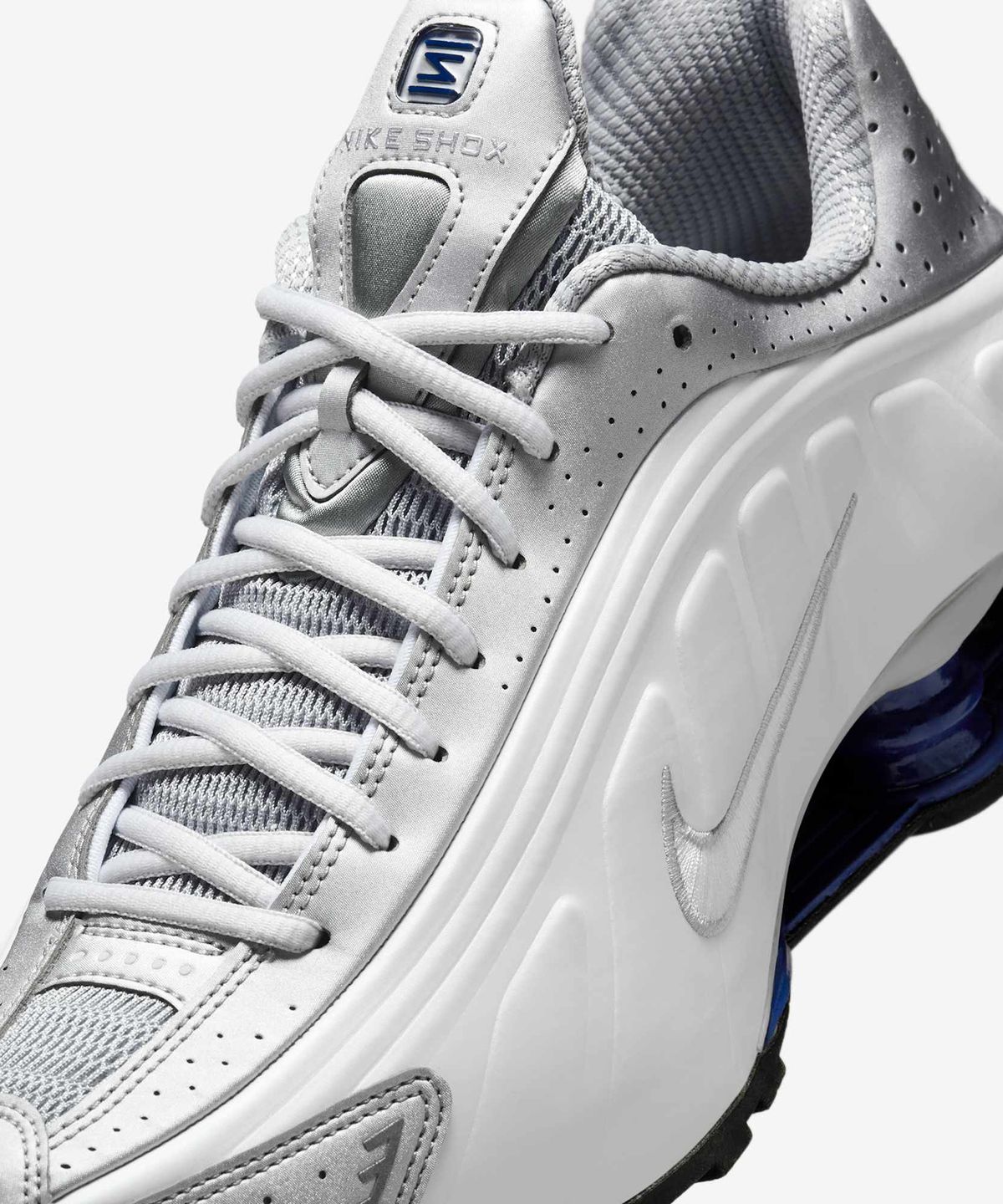 나이키(NIKE) 샥스 R4 M - 화이트:메탈릭 실버:딥 로얄 블루:화이트 / HQ1988-102