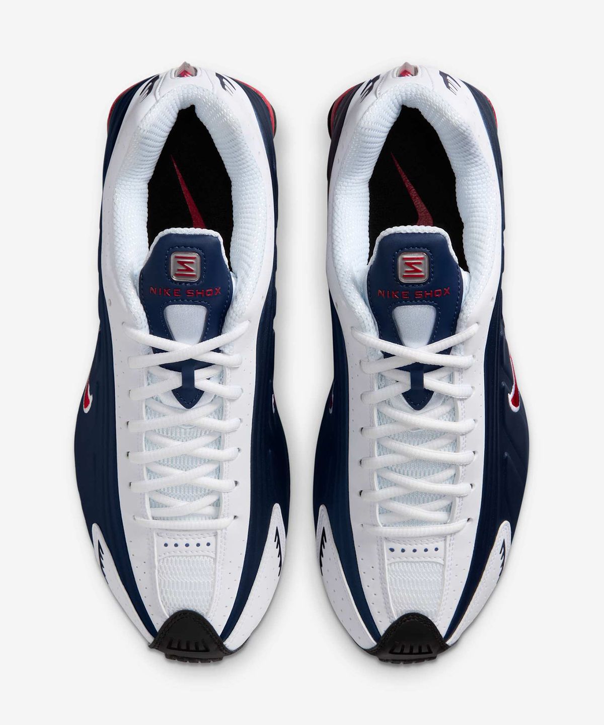 나이키(NIKE) 샥스 R4 M - 미드나이트 네이비:화이트:메탈릭 실버:짐 레드 / HQ1988-400