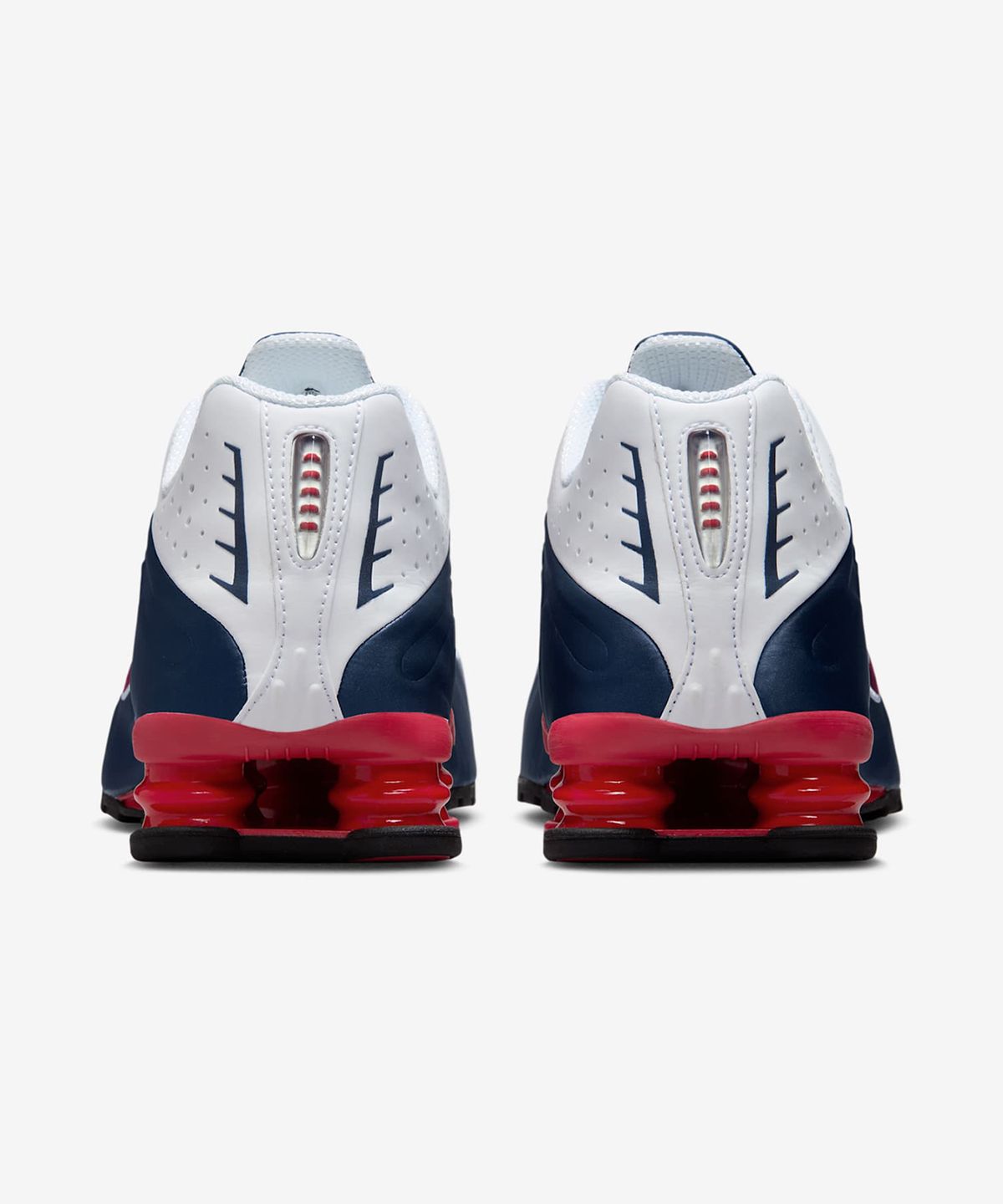 나이키(NIKE) 샥스 R4 M - 미드나이트 네이비:화이트:메탈릭 실버:짐 레드 / HQ1988-400
