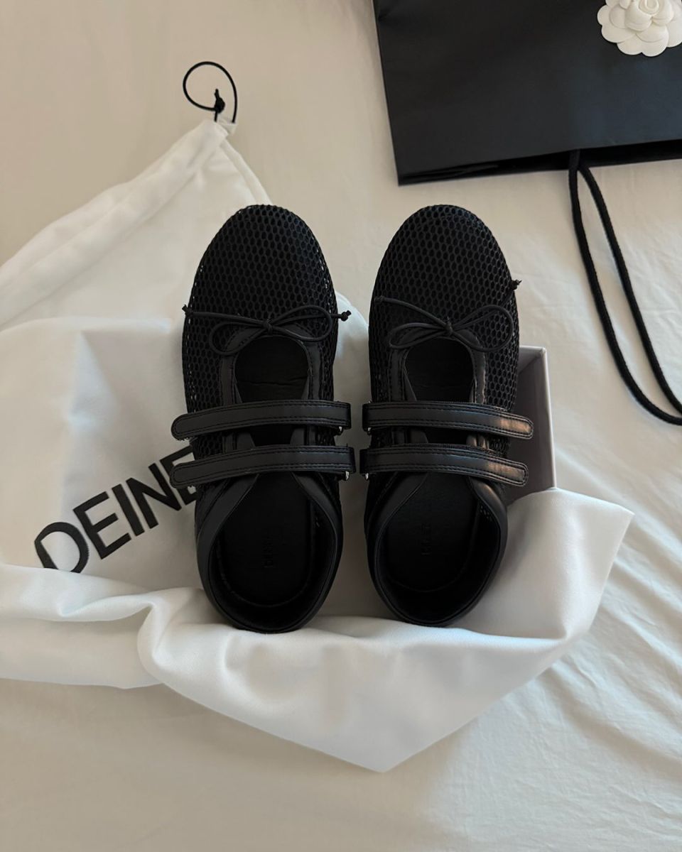 DEINET ♥ DEINET RIBBON MOZZI SHOES IN MESH/追跡付 🇰🇷訂購｜DEINET 25SS｜DEINET RIBBON MOZZI SHOES | AnyNOID