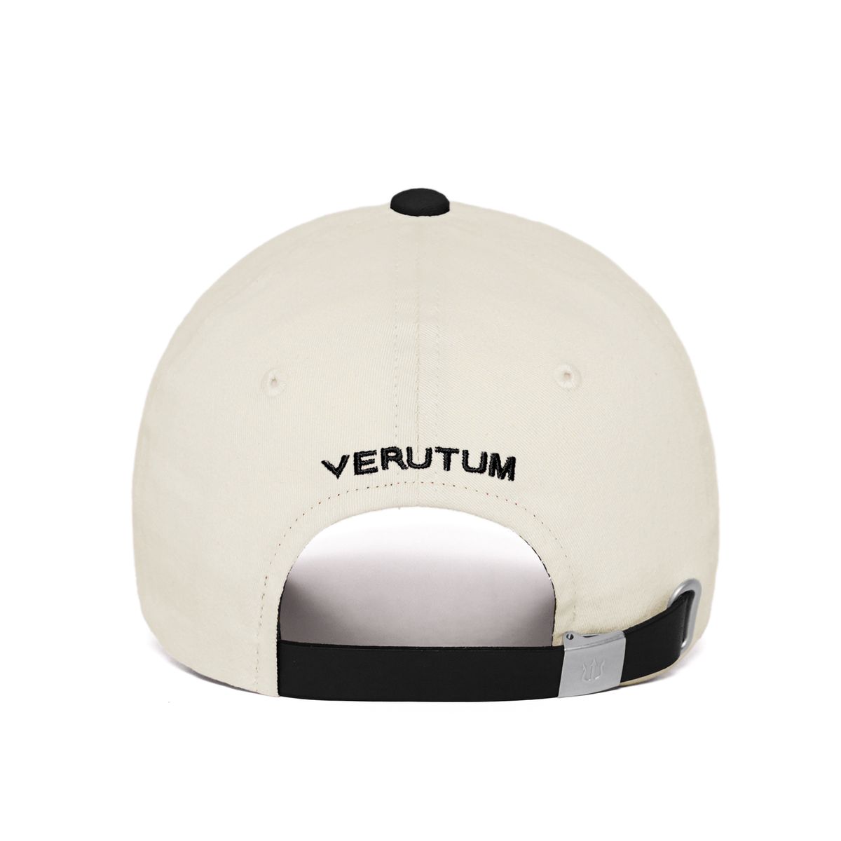 베루툼(VERUTUM) VRT 이니셜 투톤 볼캡 크림 블랙