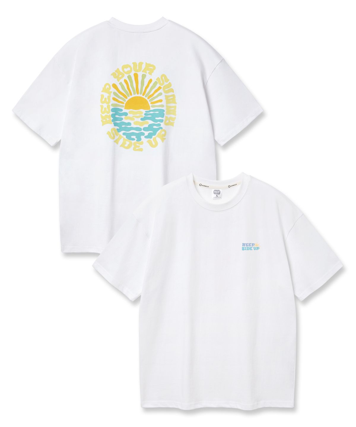 앨빈클로(ALVINCLO) SUNNY SIDE UP 오버핏 반팔티 AST4779 (3 COLOR)