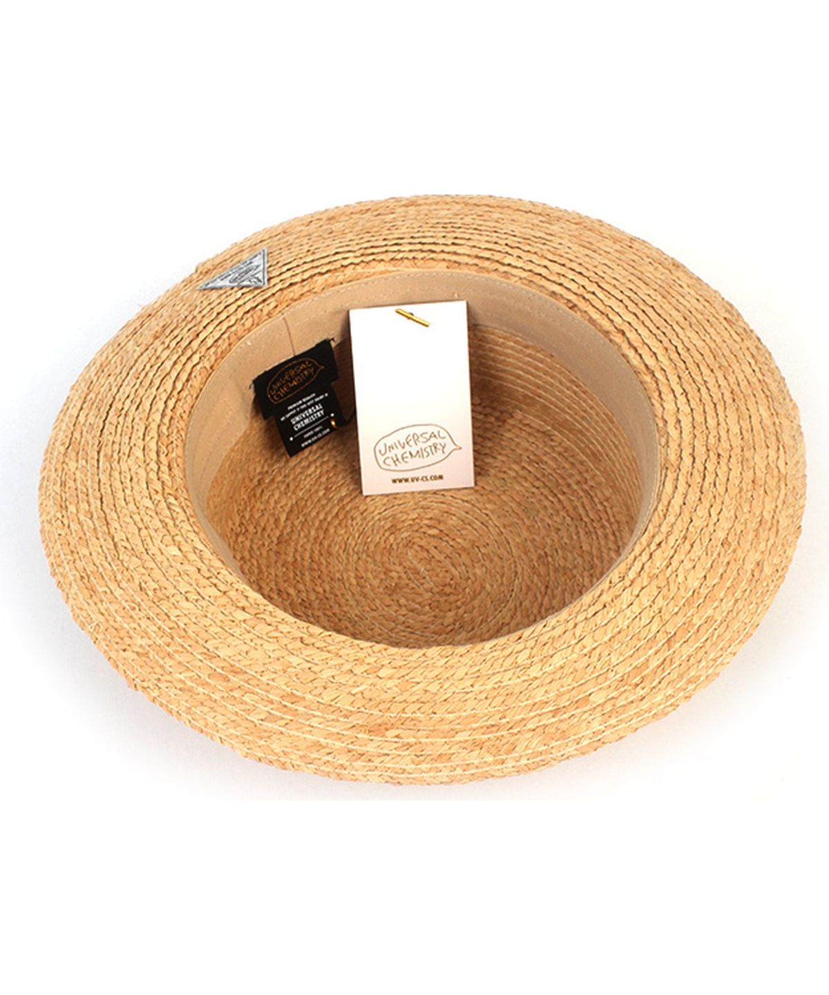 유니버셜 케미스트리(UNIVERSAL CHEMISTRY) Soft Raffia Simple Short Panama Hat 파나마햇