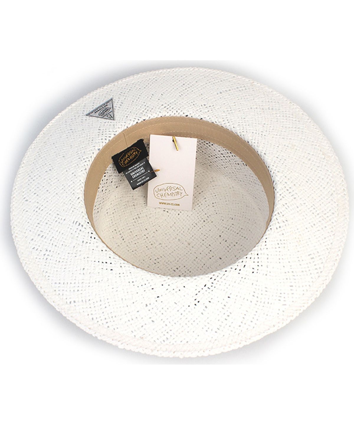 유니버셜 케미스트리(UNIVERSAL CHEMISTRY) Bold Line White Panama Hat 파나마햇