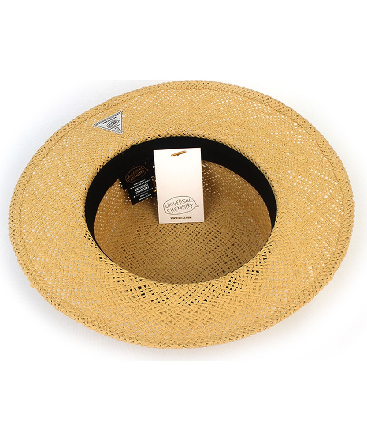 유니버셜 케미스트리(UNIVERSAL CHEMISTRY) Bold Line Beige Panama Hat 파나마햇