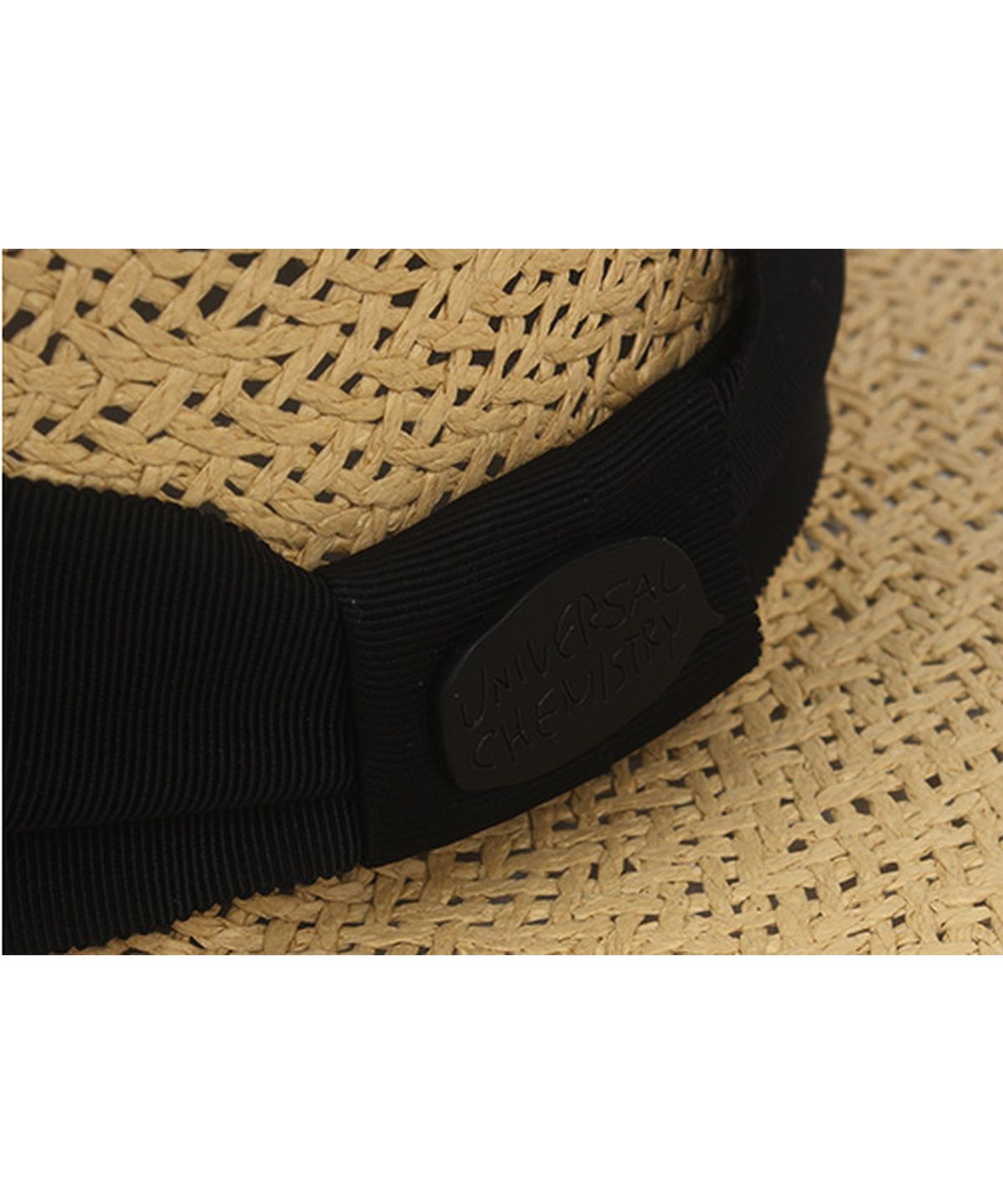 유니버셜 케미스트리(UNIVERSAL CHEMISTRY) Bold Line Beige Panama Hat 파나마햇