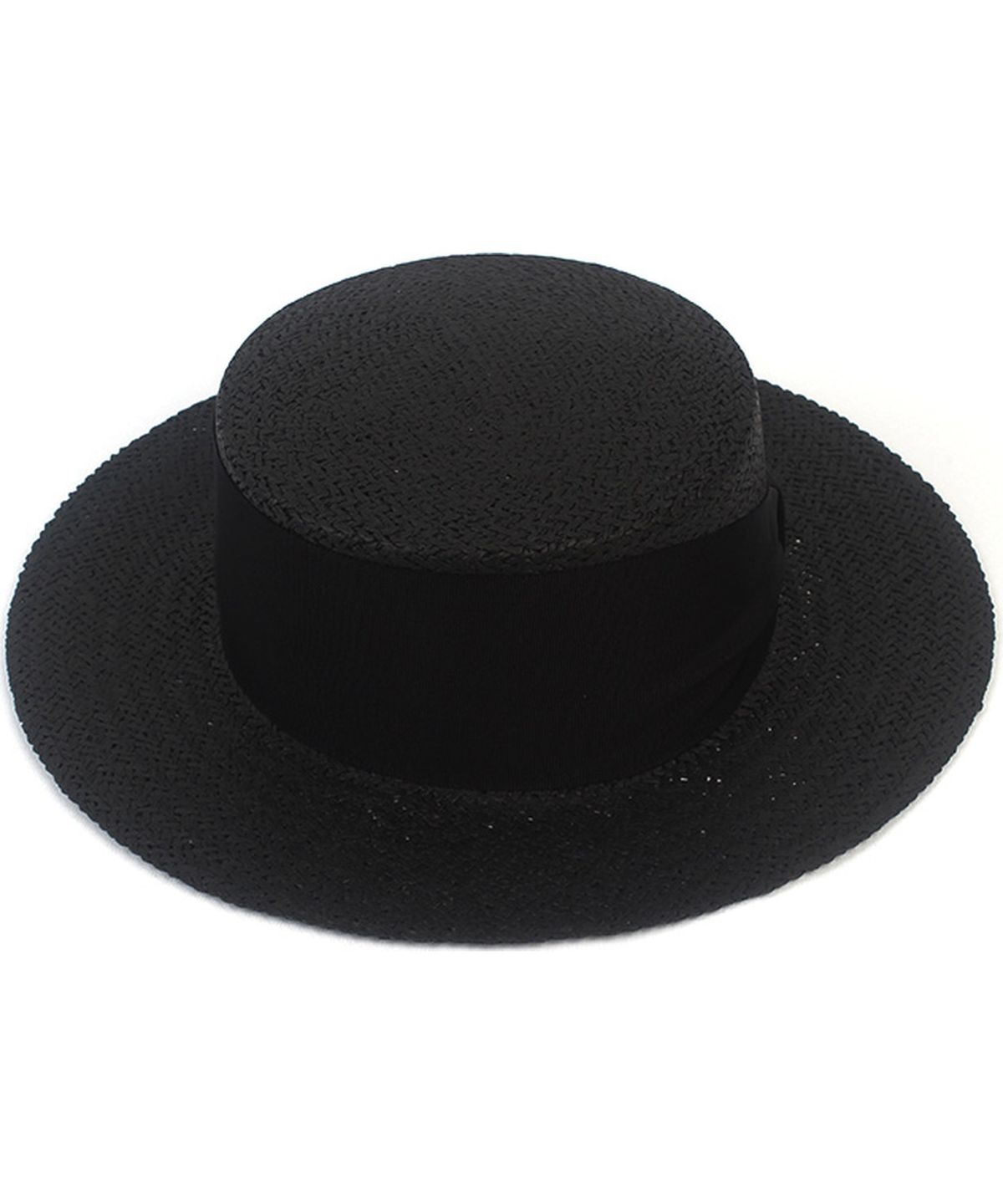 유니버셜 케미스트리(UNIVERSAL CHEMISTRY) Bold Line Black Panama Hat 파나마햇