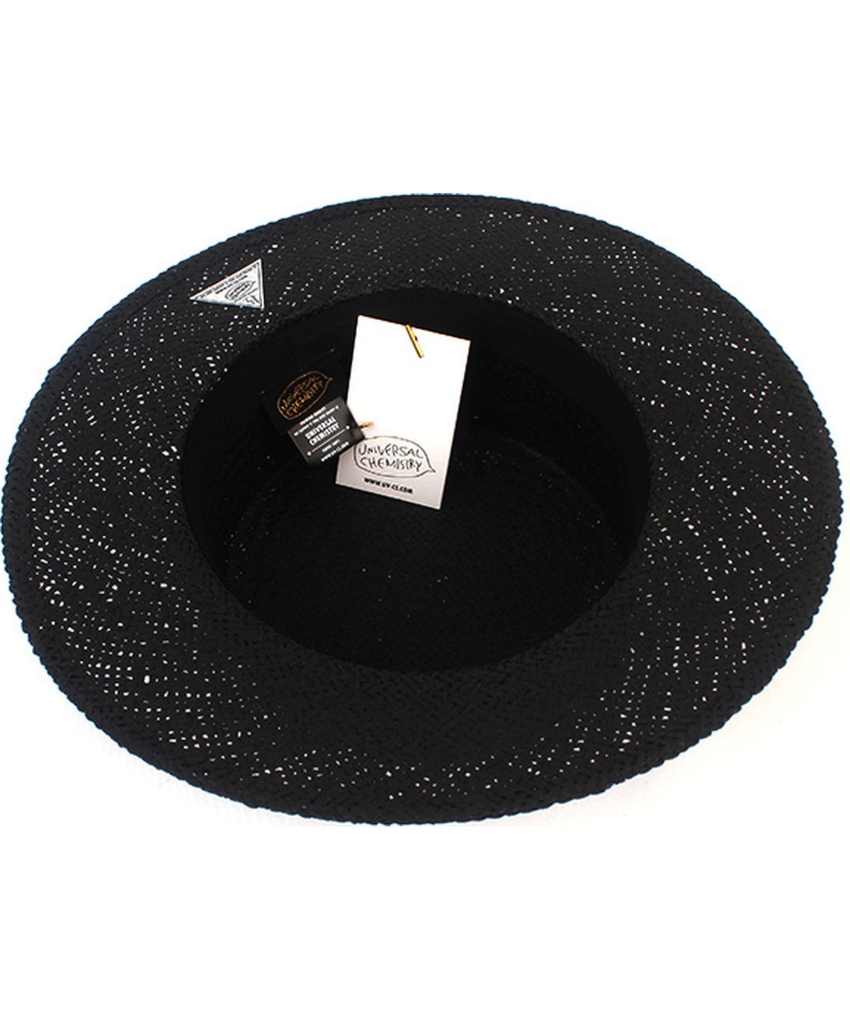 유니버셜 케미스트리(UNIVERSAL CHEMISTRY) Bold Line Black Panama Hat 파나마햇