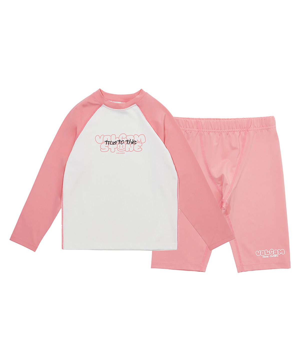볼컴 키즈(VOLCOM KIDS) 볼컴 드로잉 래쉬가드 셋업 D5M031