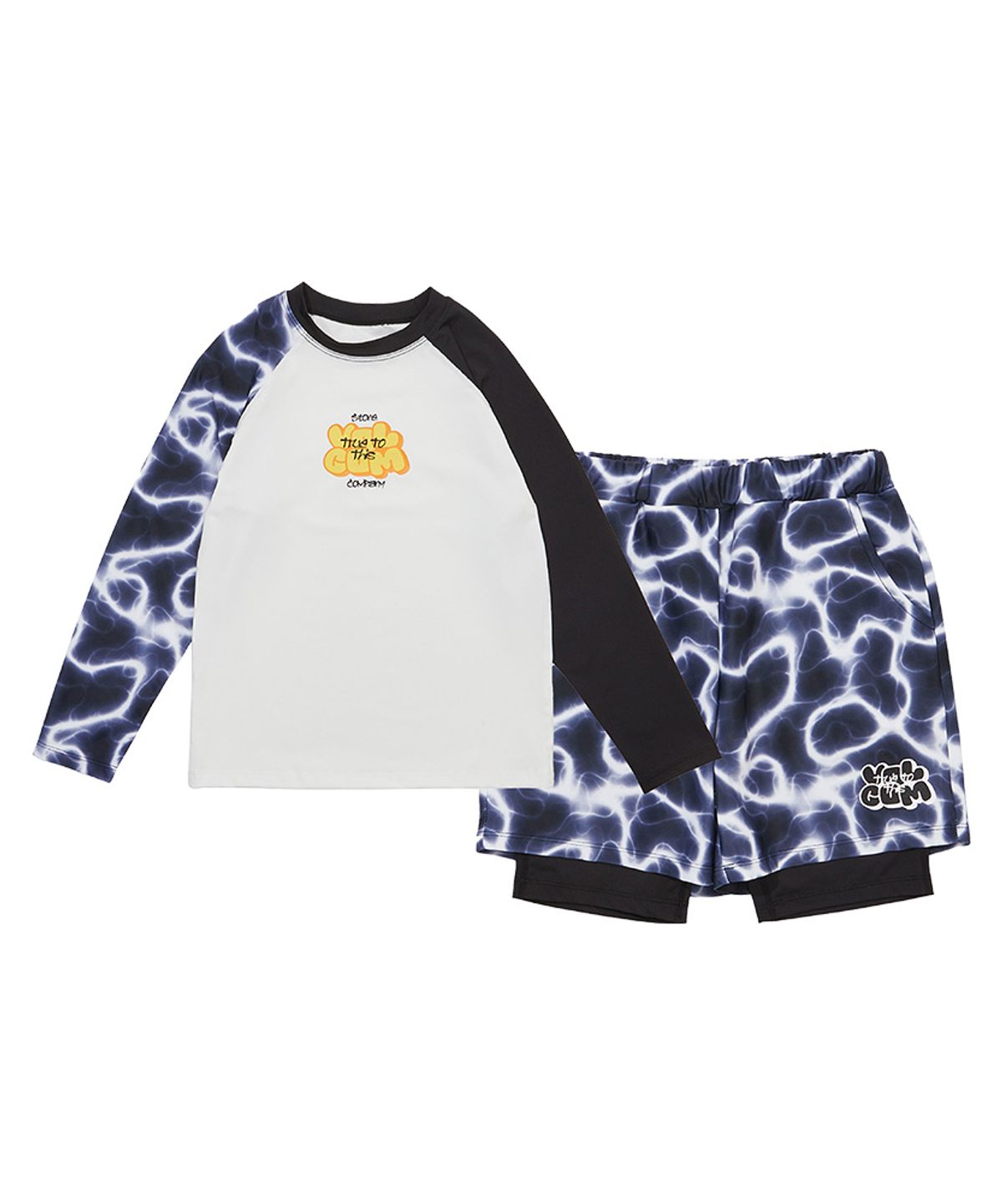 볼컴 키즈(VOLCOM KIDS) 볼컴 워터 베이 래쉬가드 셋업 D5M029