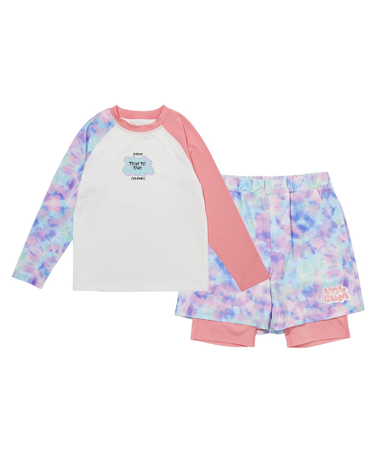 볼컴 키즈(VOLCOM KIDS) 볼컴 워터 베이 래쉬가드 셋업 D5M029