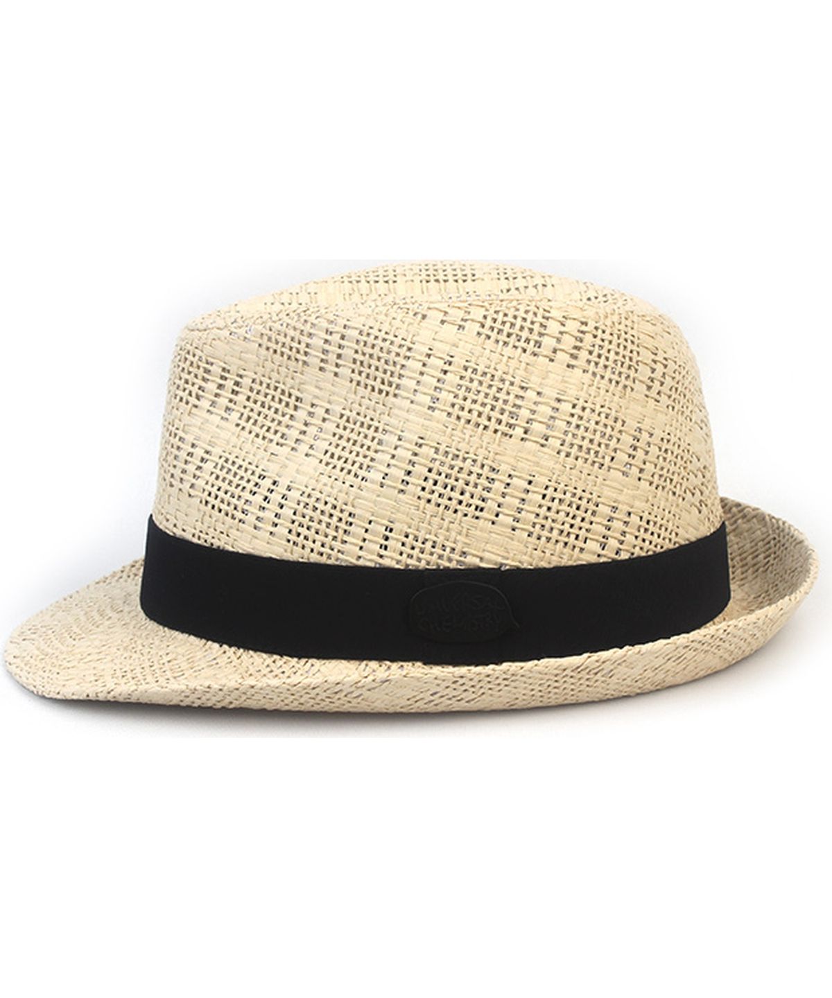 유니버셜 케미스트리(UNIVERSAL CHEMISTRY) Bu Check Ivory Short Fedora 여름페도라