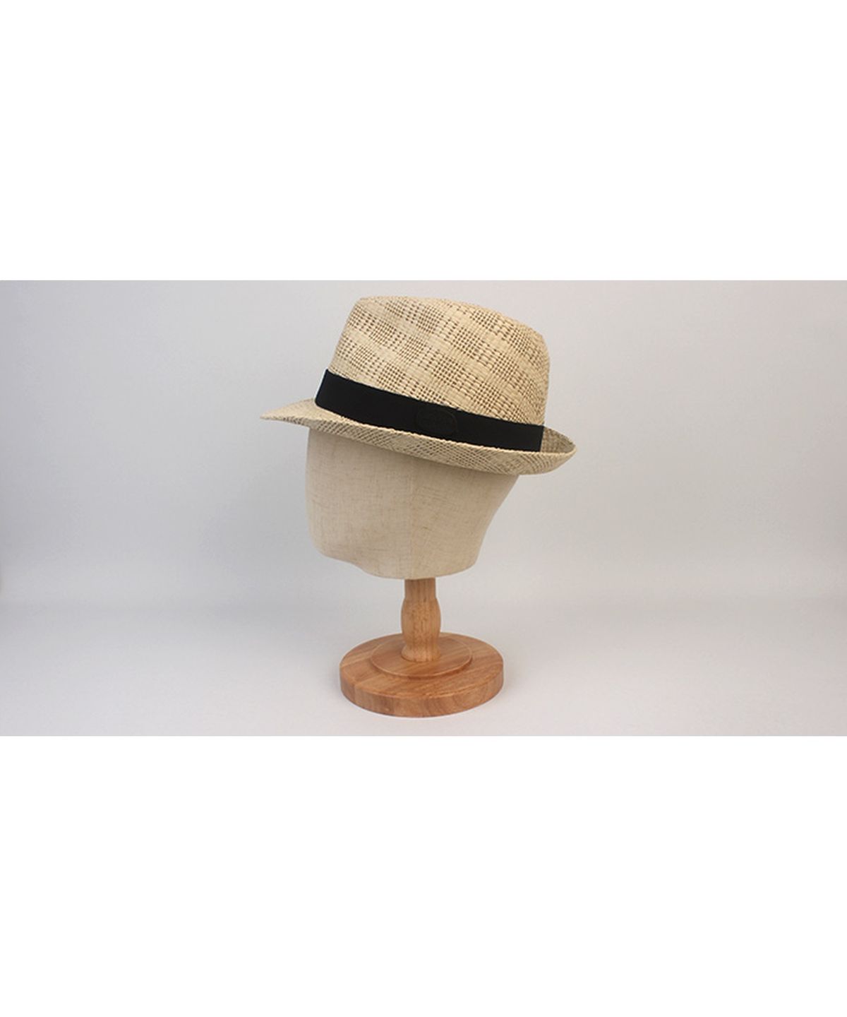 유니버셜 케미스트리(UNIVERSAL CHEMISTRY) Bu Check Ivory Short Fedora 여름페도라