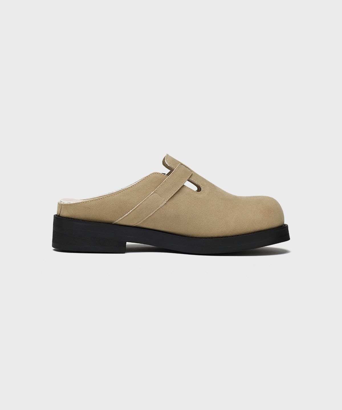 피렌체 아뜨리에(FIRENZE ATELIER) [SECOND.A] 엔틱버클 6CM 벌룬 클로그 2NDS090BS [SAND]