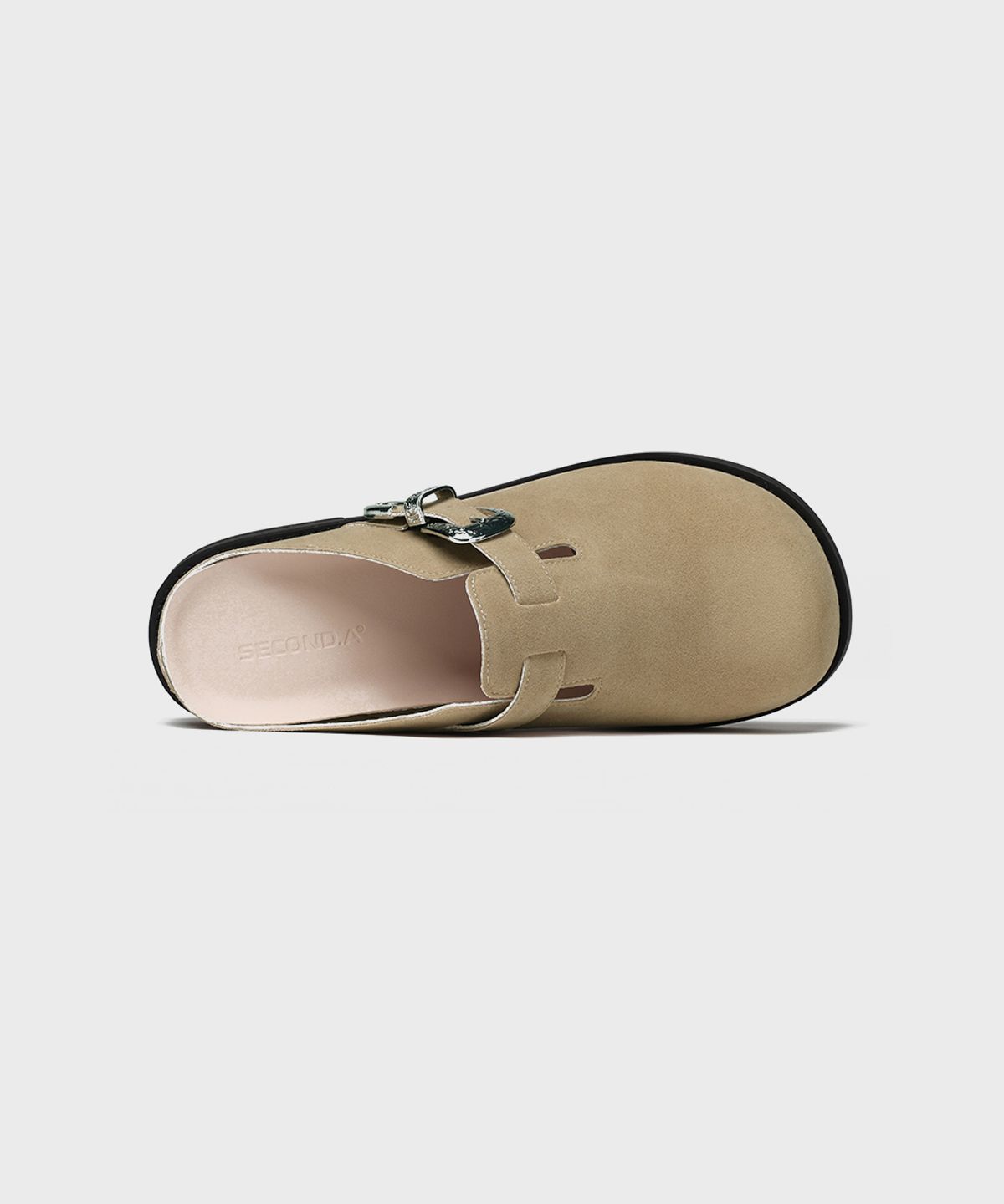 피렌체 아뜨리에(FIRENZE ATELIER) [SECOND.A] 엔틱버클 6CM 벌룬 클로그 2NDS090BS [SAND]