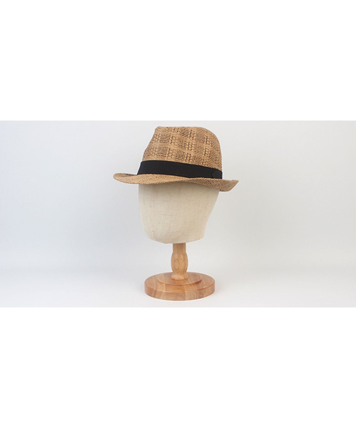 유니버셜 케미스트리(UNIVERSAL CHEMISTRY) Bu Check Beige Short Fedora 여름페도라