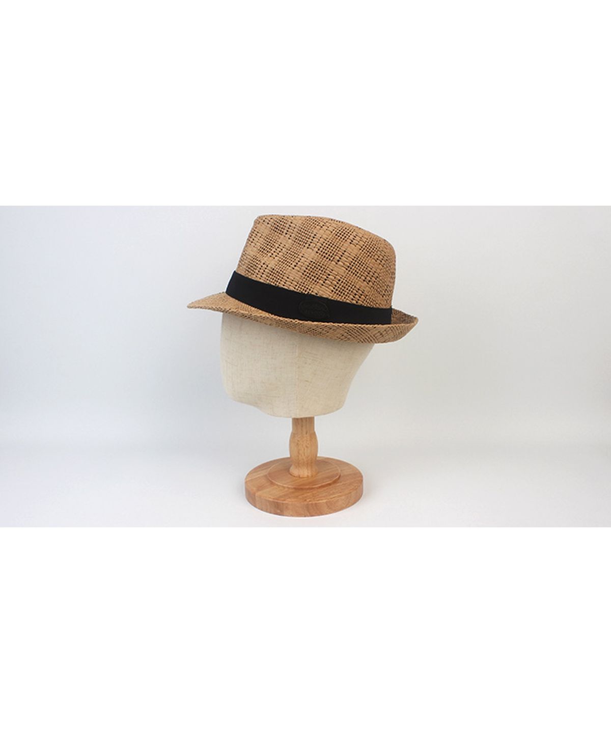 유니버셜 케미스트리(UNIVERSAL CHEMISTRY) Bu Check Beige Short Fedora 여름페도라