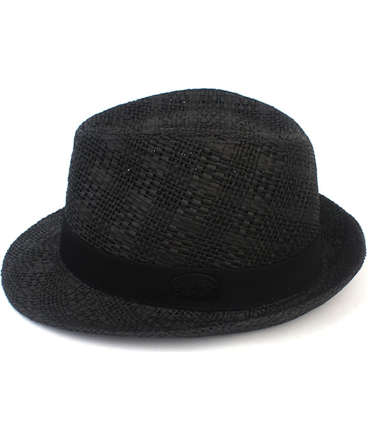 유니버셜 케미스트리(UNIVERSAL CHEMISTRY) Bu Check Black Short Fedora 여름페도라